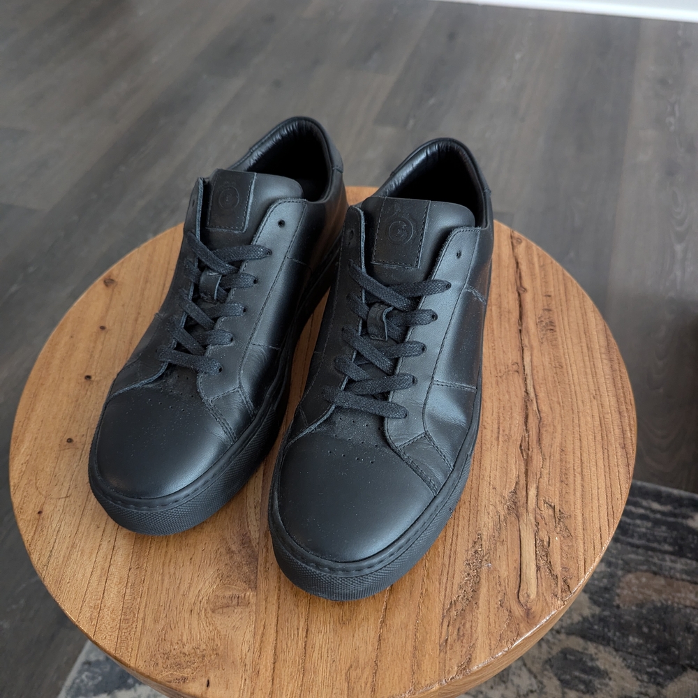 Greats Royale Black Leather Sneakers